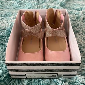 Dressy Pink Nine West Ballerina Dress Up Shoes Toddler Size 9 Brand New in Box